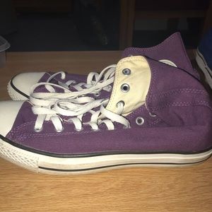 converse purple high tops